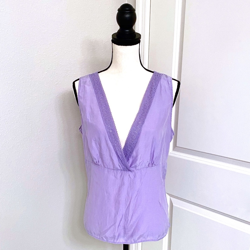 EDDIE BAUER Purple /Lilac Sleeveless Top